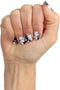 LAUED Nagelstickers - Nail Wraps - 16 Extreem Dunne Nagellak Stickers - Manicure Nail Art Folie - Black & White