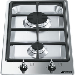 Smeg Classic PGF32G - Gaskookplaat - 2 zones - Ingebouwd 30 cm - Roestvrijstaal