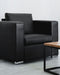 Fauteuil HELSINKI Leer Zwart