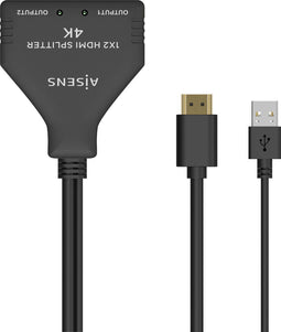 A123-0654 - HDMI - 2x HDMI - 3840 x 2160 pixels - Black - 4K Ultra HD - 12 bit