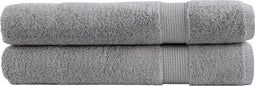 vidaXL - Saunadoeken - SOLUND - 2 - st - 600 - g/m² - 80x200 - cm - grijs