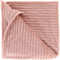 DEZ - Plaid - 150x200 cm - Ribmotief - Heerlijk zacht - Old pink