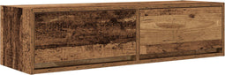 vidaXL - TV-kast - Oud - Hout - 100x31x25,5 - cm - Bewerkt - Hout