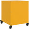 vidaXL - Nachtkastje - 36x39x43,5 - cm - staal - mosterdgeel