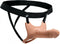 SM Hollow Silicone Dildo Strap-On - Beige