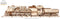 Ugears Houten Modelbouw - V-Express Stoomtrein met Tender