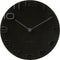 Wandklok On The Edge - Zwart met chromen wijzers - Ø42cm