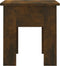 vidaXL - Salontafel - 40x40x42 - cm - bewerkt - hout - gerookt - eikenkleur
