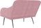 vidaXL - Bankje - 110x76x80 - cm - fluweel - roze