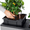 LECHUZA TRIO STONE 30 - Plantenbak - met uitneembare binnenbakken - met bewateringssysteem - ALL-IN-ONE set met LECHUZA-PON - steengrijs