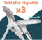 BAMBISOL - Multifunctionele kinderstoel - 3 standen rugleuning - Beige / Wit