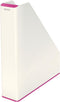 Tijdschriftcassette Leitz WOW wit/roze - 4 stuks - 4 stuks