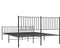 vidaXL - Bedframe - met - hoofd- - en - voeteneinde - metaal - zwart - 150x200 - cm