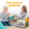 Pora&Co - Digitale fotolijst - WiFi - 8 inch HD IPS Display Licht Bruin/Wit