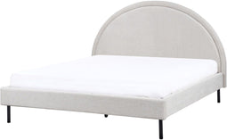 MARGUT - Bed - Lichtgrijs - 160 x 200 cm - Polyester
