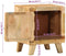 vidaXL - Nachtkastje - 40x32x46 - cm - massief - ruw - mangohout