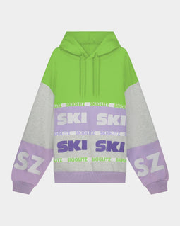 Stieglitz Heidi Hoodie - Oversized trui - 80% katoen 20% polyester - Melange grijs