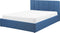 DREUX - Bed met opbergruimte - Zwart - 140 x 200 cm - Polyester
