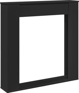 vidaXL - Haardombouw - 100x20x100 - cm - bewerkt - hout - zwart