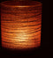 J-Line windlicht Lijnen Glitter - glas - terracotta/goud - large - 2 stuks