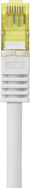Renkforce RF-4149864 RJ45 Netwerkkabel, patchkabel CAT 6a (losse kabel CAT 7) S/FTP 1.00 m Grijs Snagless, Vlambestendi