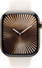 Apple Watch Series 10 - Smartwatch - GPS + Cellular - 42mm - Titanium - Zilver (Beige)