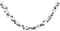 vidaXL - Kerstslinger - ballen - 175 - cm - polystyreen - wit - en - grijs