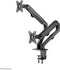 Neomounts FPMA-D650DBLACK - Bureausteun voor 2 schermen tot 27