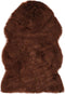vidaXL - Vloerkleed - 60x90 - cm - kunstschapenvacht - bruin