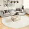 vidaXL - Vloerkleed - OVIEDO - laagpolig - Ø - 280 - cm - beige