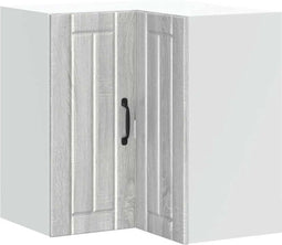 vidaXL - Keukenwandhoekkast - Lucca - bewerkt - hout - grijs - sonoma - eiken