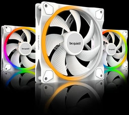 be quiet! Light Wings - Casefans - ARGB verlichting en stille werking - Wit (3 stuks)