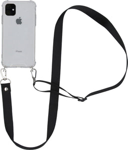 iMoshion Hoesje Geschikt voor iPhone 11 Hoesje Met Koord - iMoshion Backcover met koord - Nylon - Transparant