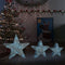vidaXL - Kerstdecoratiesterren - 3 - st - LED - buiten - binnen - mesh - zilverkleurig