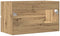 vidaXL - Badkamerwandkast - 80x38,5x45 - cm - bewerkt - hout - artisanaal - eiken