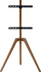 Tv standaard schildersezel - draaibaar - tot 65 inch - bruin hout
