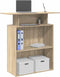 vidaXL - Receptiebalie - 100x40x104 - cm - bewerkt - hout - sonoma - eikenkleurig