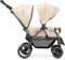 Deryan Elena - Luxe dubbele buggy - Compact en lichtgewicht - Nougat