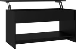 vidaXL - Salontafel - 102x50x52,5 - cm - bewerkt - hout - zwart