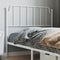 vidaXL - Hoofdbord - 107 - cm - metaal - wit