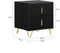 SoBuy FBT115-SCH - Nachtkastje - 2 schuifladen - Zwart 40x40x47cm