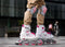 Nijdam White Wedge - Skeelers - Verstelbaar 29-32 - Wit