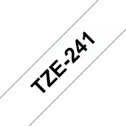 Brother TZE-241 - Printerlabel - Zwart op wit