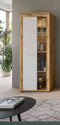 Furnilux Jam - Vitrinekast - 35x60x159cm - Wit eiken