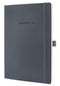 Sigel notitieboek - Conceptum Pure - A4 - softcover - donkergrijs - 194 pagina's - 80 grams - gelinieerd - SI-CO319