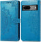imoshion Hoesje Geschikt voor Google Pixel 7a Hoesje Met Pasjeshouder - imoshion Mandala Bookcase - Turquoise