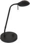 Mexlite Biron 7502ZW - Tafellamp - Draaibaar en kantelbaar 48 cm leesarm - Zwart