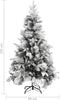 vidaXL - Kerstboom - met - dennenappels - en - sneeuw - 195 - cm - PVC - en - PE