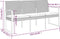 vidaXL - Tuinbank - 3-zits - met - kussens - polypropeen - rattan - donkergrijs
