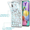 iMoshion Hoesje Geschikt voor Samsung Galaxy A51 Hoesje Siliconen - iMoshion Design hoesje - Blauw / Transparant / Design Leopard Blue